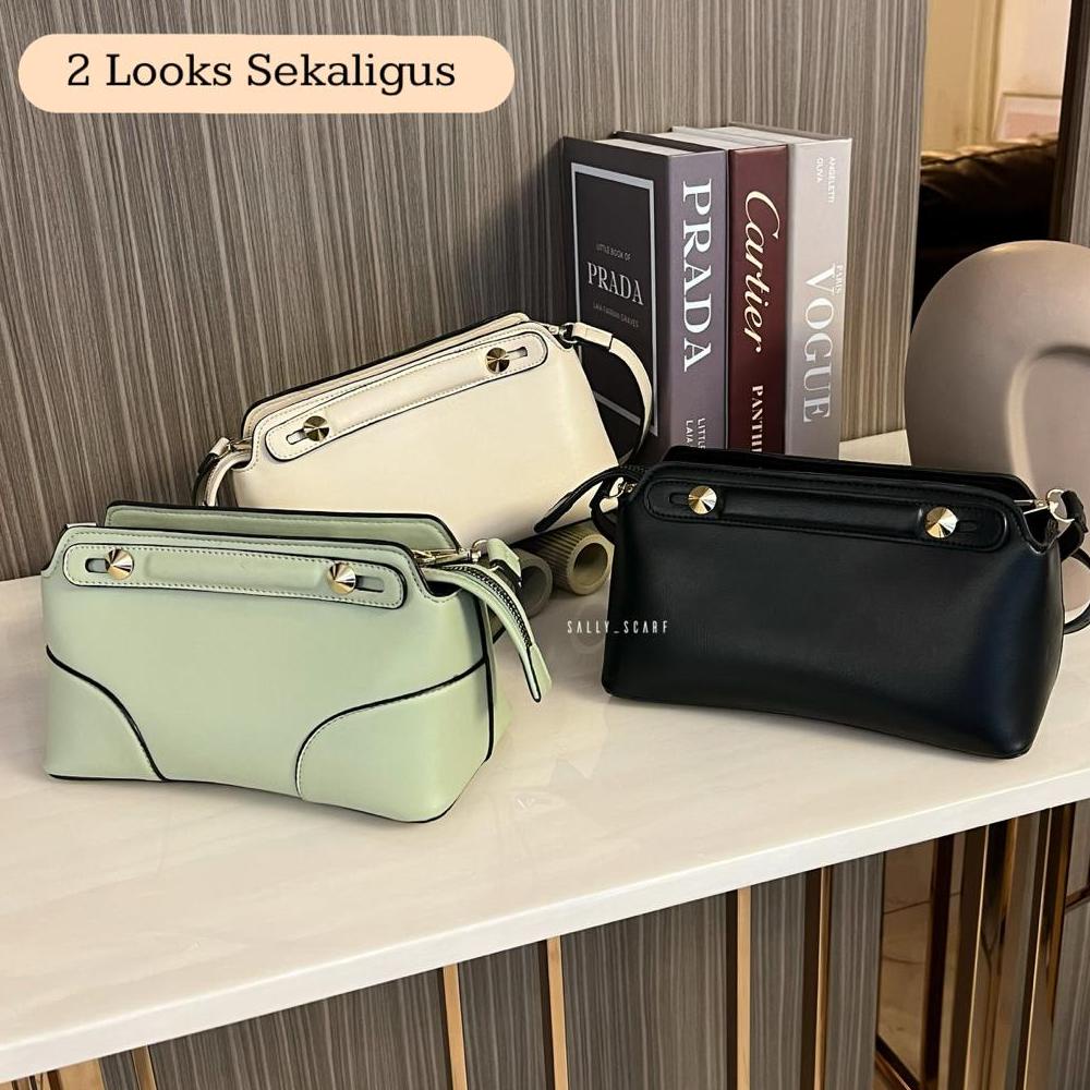 [ CRH ] Wina Bag Tas wanita premium, sling bag, tas bahu wanita kulit sintetis Baru