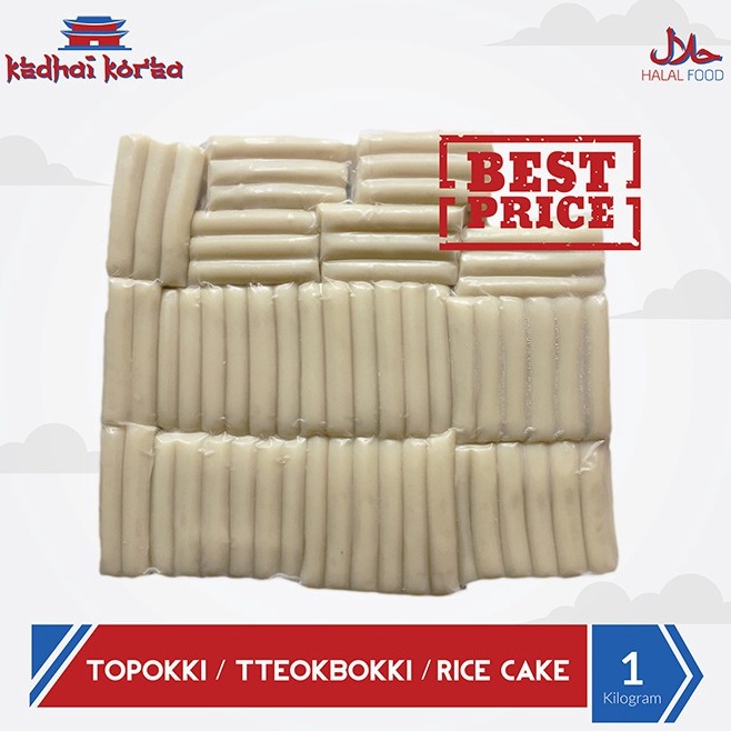 

RLNJ2504 Toppoki Tteokbokki Tteopokki Topokki Ricecake Instan Halal 1000gr 1kg Kedhai Korea