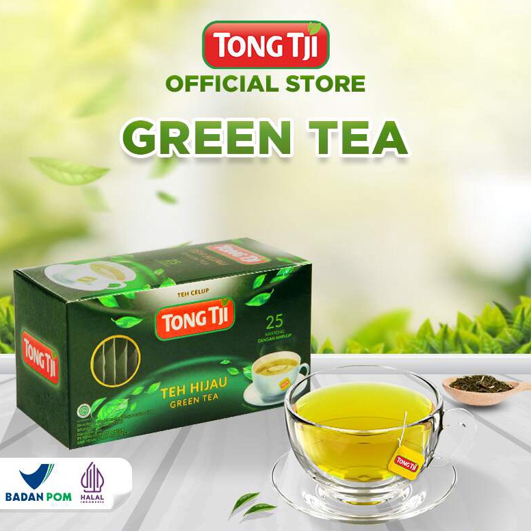 

KUALITAS OKE Tong Tji Green Tea, Teh Hijau 25s ( Tea Bag/ Teh Celup dgn Amplop )
