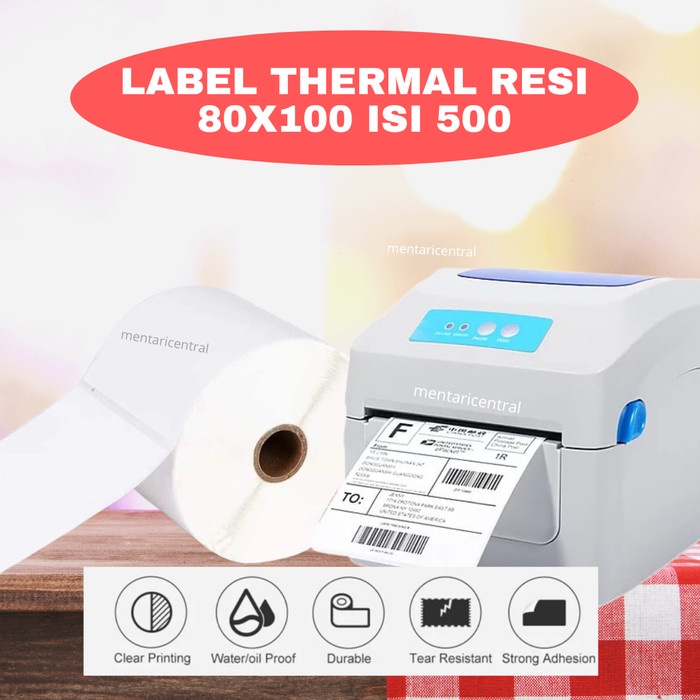 

Bestseller Label Barcode 80 X 100 Kertas Sticker Thermal 80X100 Mm ( 500 Pcs )