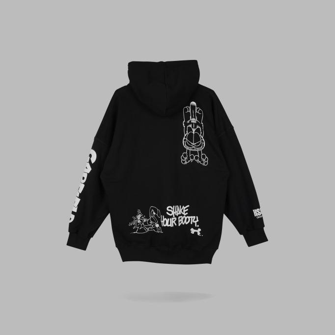 HSCO Oversized Hoodie Garfield B&W