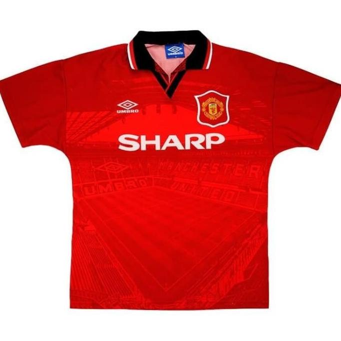 Jersey Baju Bola Retro Klasik Manchester United Home 94/95 95/96 1994 Josephinebarbarashop