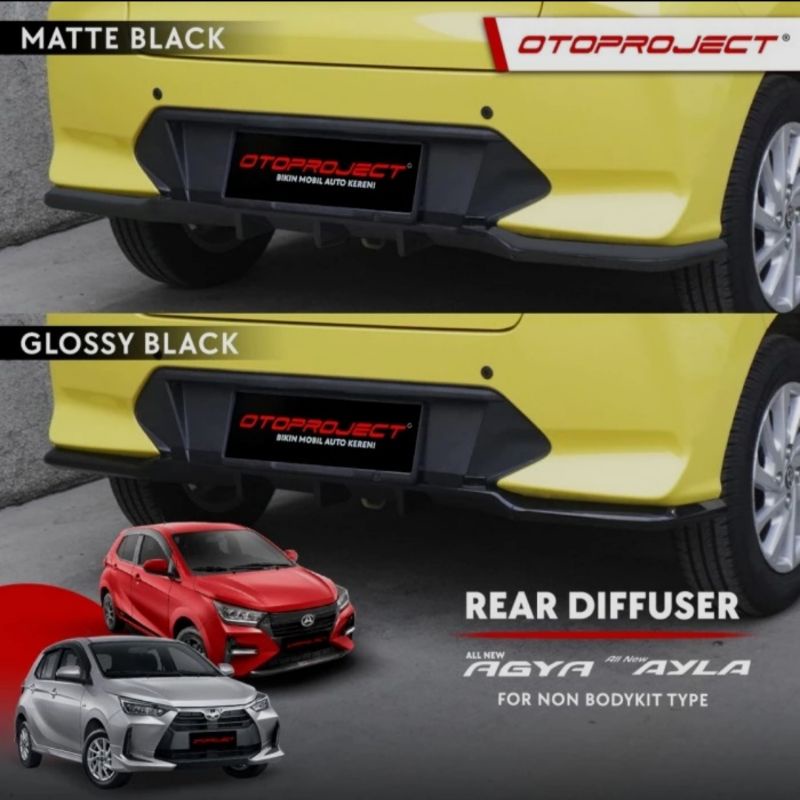 REAR DIFFUSER AN.AGYA/AYLA 2023 OTOPROJECT