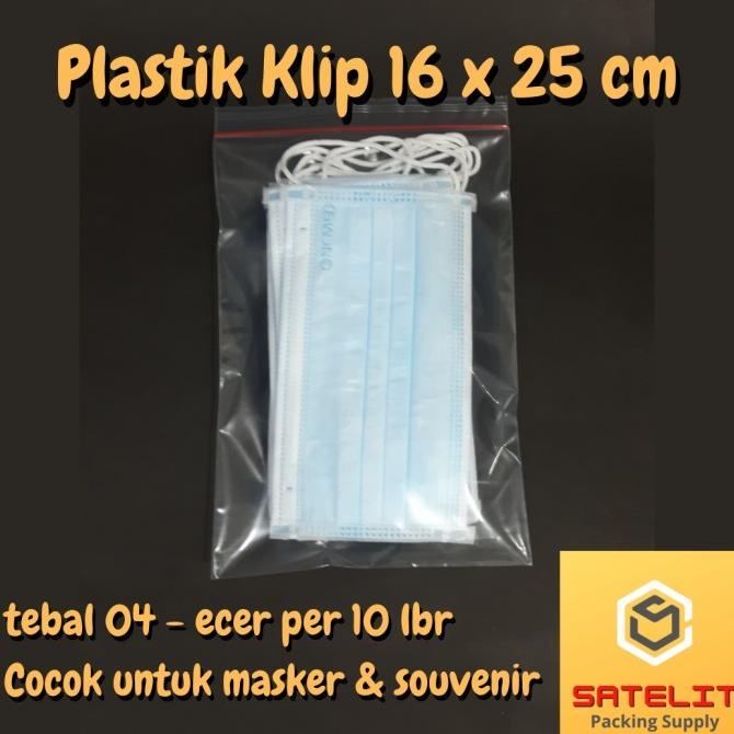 @@@@] Plastik Klip / Ziplock 16 x 25 cm - Plastik Klip Masker Souvenir