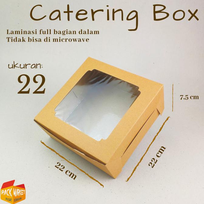 ~~~] Katering Box 22x22 / Dus Katering / Dus kue / kemasan makanan