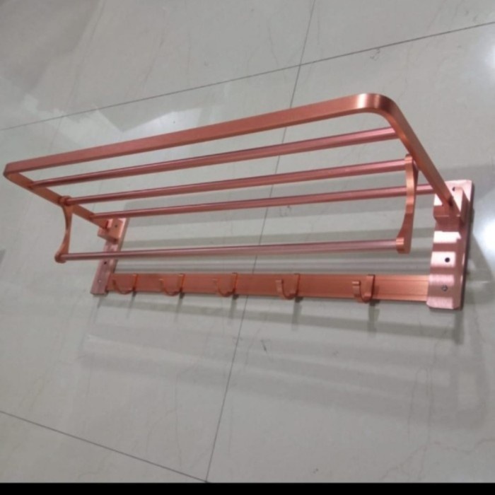 Rak Handuk/Gantungan Handuk Lipat Gold/Rose Gold