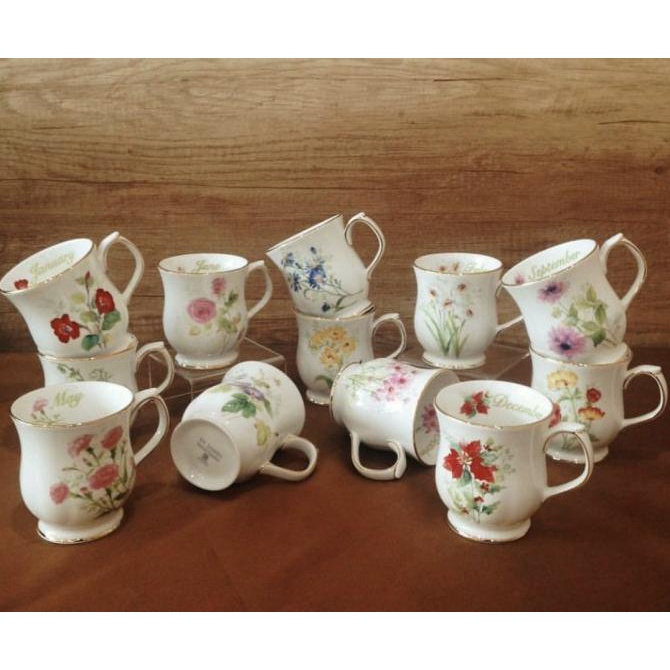 Saint James Monthly Ceramic Mug Cangkir gelas bulan birthday st james