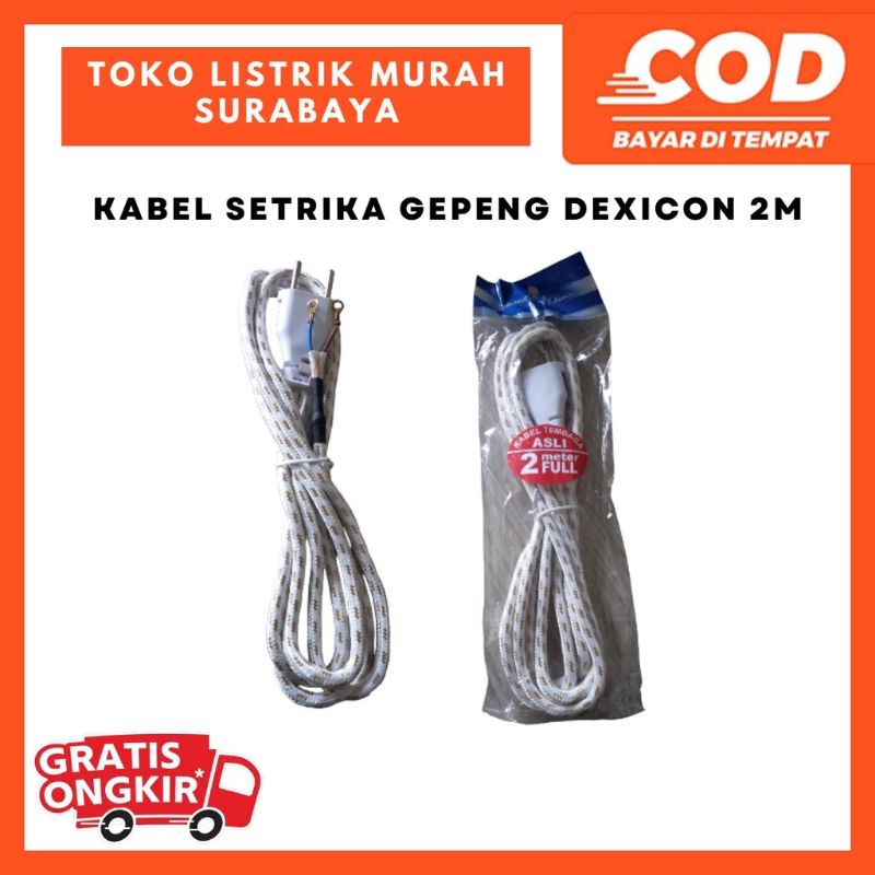 Kabel Setrika Dexicon Gepeng & Arde