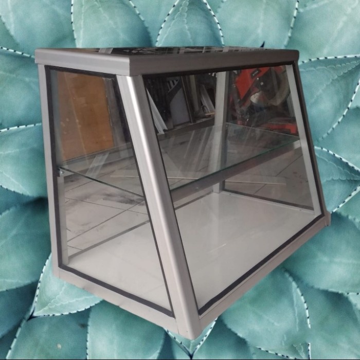 Terlaris Etalase Kaca Makanan Miring 70*50*40