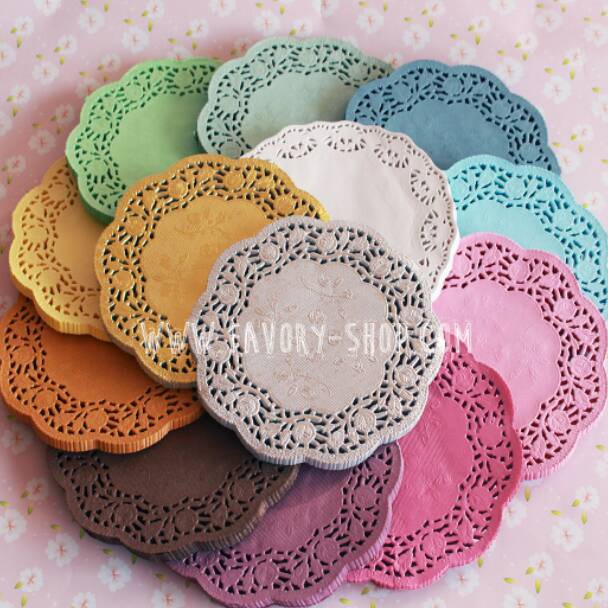 

Semuanya baru Paper Lace Doilies 5.5 inch Warna (isi 100 lmbr) / Kertas Alas Renda / Alas Toples 500gr