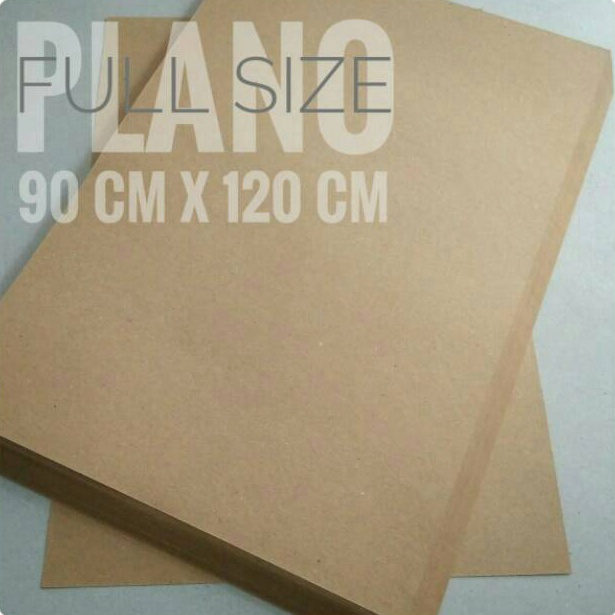 Berkualitas ( 5 Lembar ) Kraft Liner 150 Gsm / Kertas Samson Uk Plano 90 cm X 120 cm