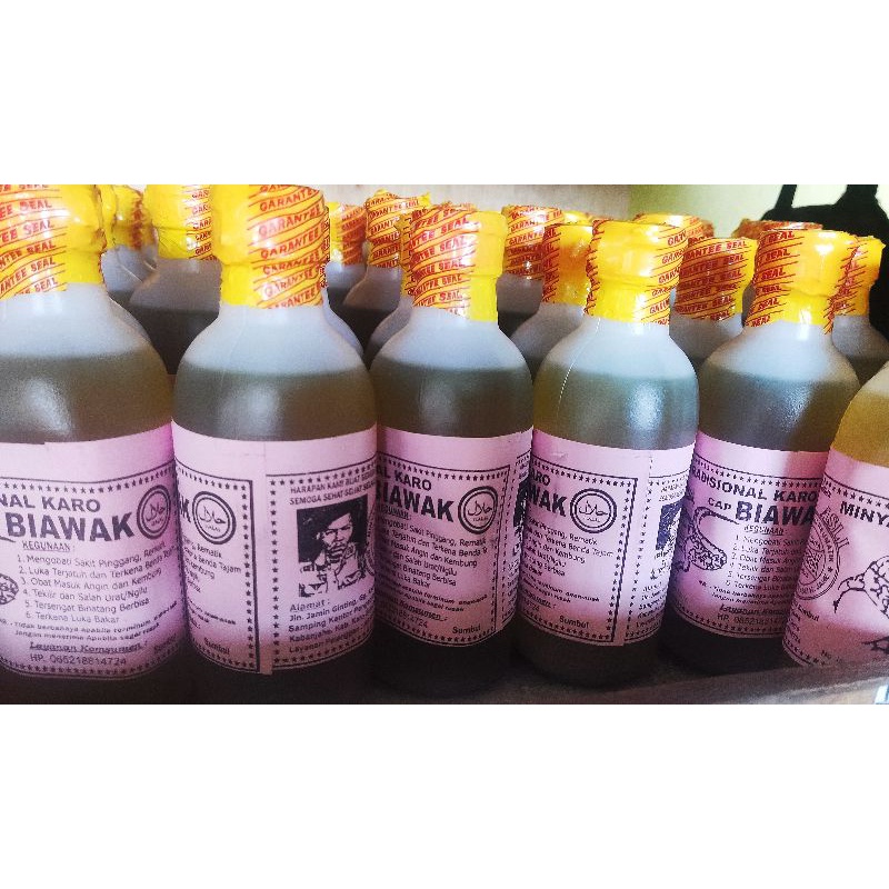 Minyak Karo Cap Biawak Besar 250ml