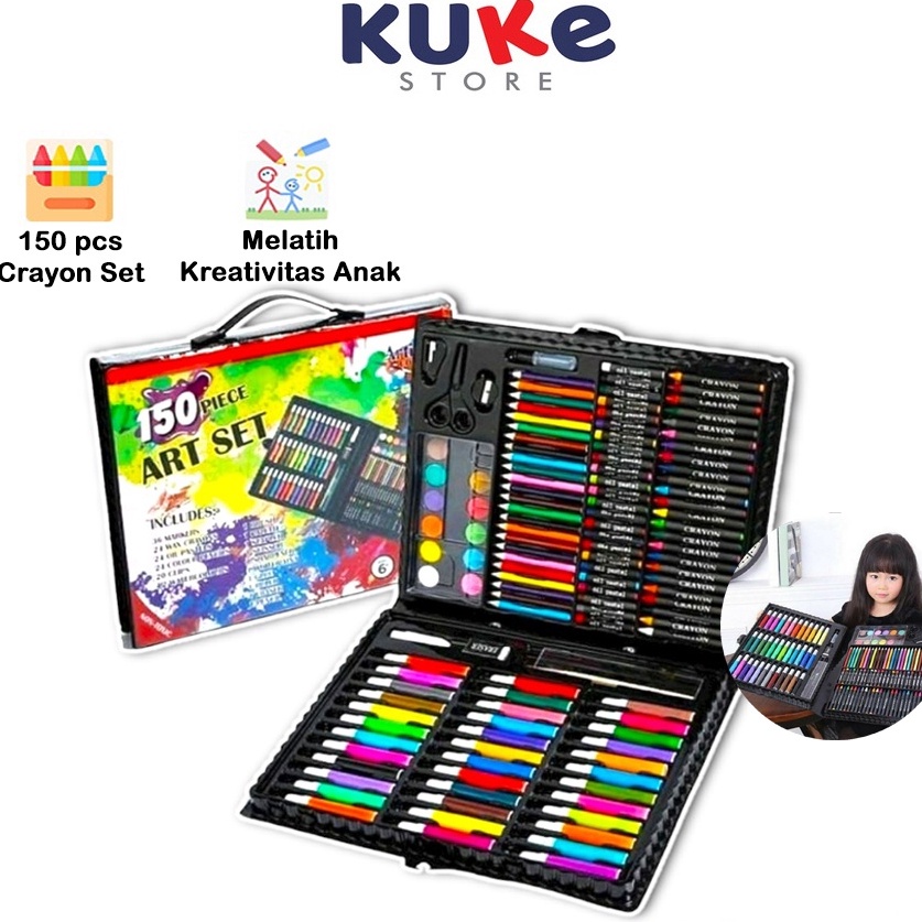 

Potongan spesial KUKE ART SET 150 & 208 PCS CRAYON KRAYON FULL SET 150 & 208 PCS PERALATAN GAMBAR LUKIS PENSIL WARNA 1 SET COLOURING PENSIL