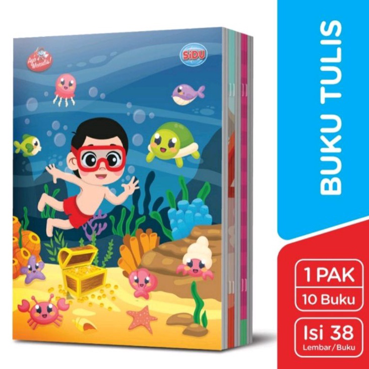 

Super Promo Buku Tulis SIDU 38 Lembar ( 1 Pack / 10 Buku)