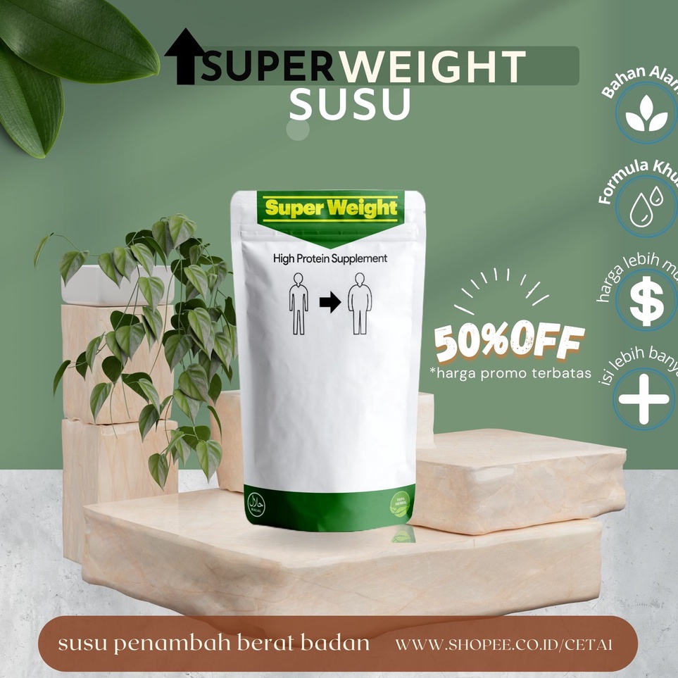 

BBQT1696 SUPER WEIGHT SUSU suplemen obat penggemuk badan penambah nafsu makan herbal alami original paling ampuh cepat dan terlaris untuk anak dan dewasa - gemuk badan dalam 7 hari