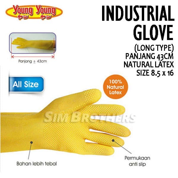 SARUNG TANGAN KARET YOUNG YOUNG INDUSTRIAL GLOVES