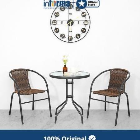 Informa Colorado Set Kursi & Meja Teras - Cokelat Wendraraditya