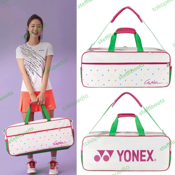 TAS RAKET BULU TANGKIS Yonex Badminton Bag Korea David Gerstein Pink