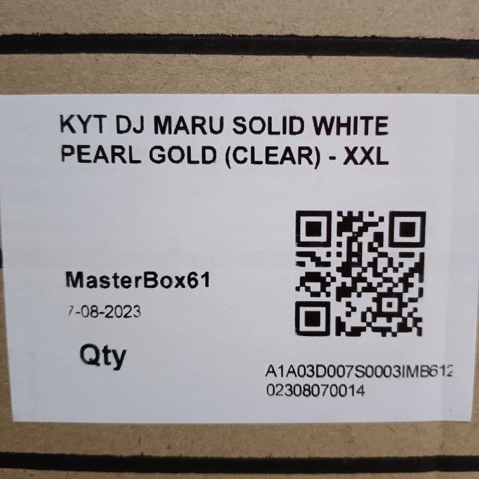 Helm size XXL KYT DJ Maru size XXL
