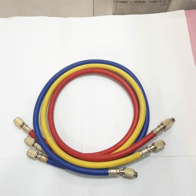 Paket Isi Freon Ac R22 Manifold Double Selang Krant Freon Showa 1Kg
