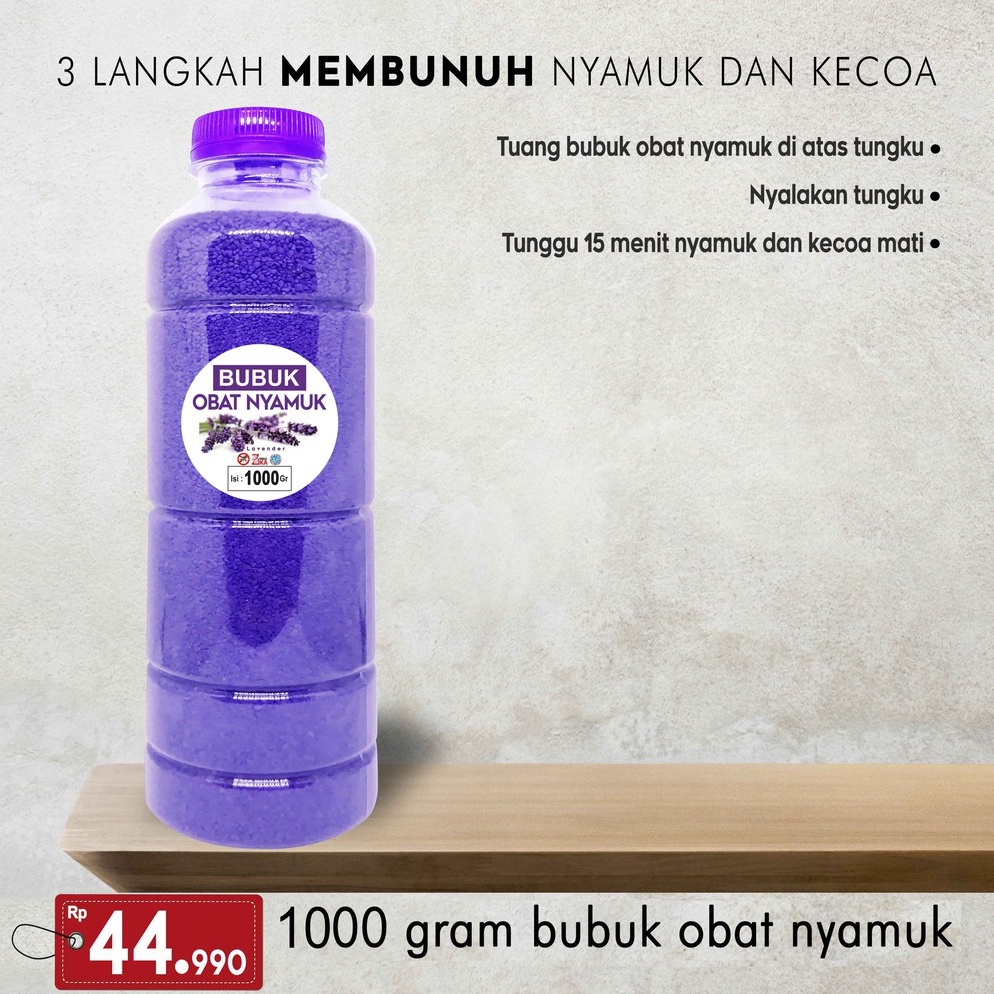 TERBAIK OBAT NYAMUK AMPUH !!! 1 BOTOL BUBUK 1000GR / ANTI NYAMUK / PASIR MAGIC / PASIR AJAIB / BUBUK