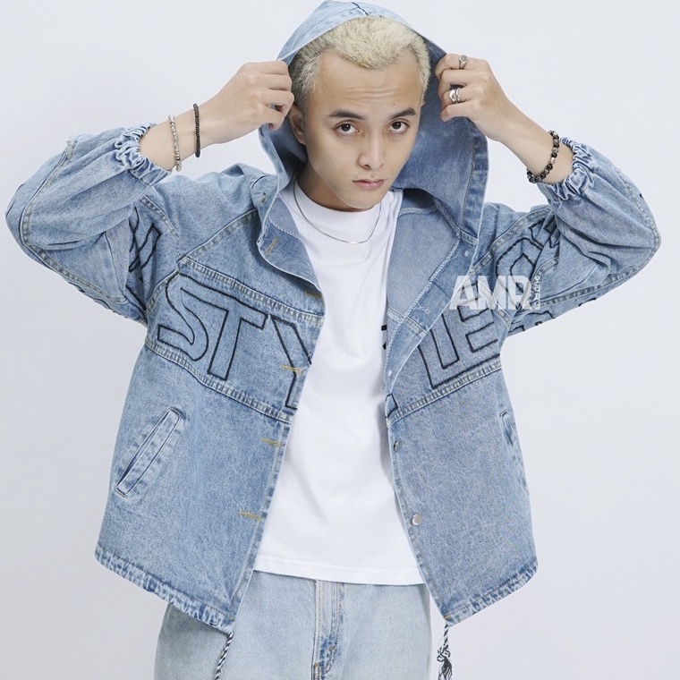 Cuma satu harif4F9r AMR ORIGINAL -  ORIGINAL STYLE 2205 - JACKET JEANS BOYFRIEND HOODIE TOXIC