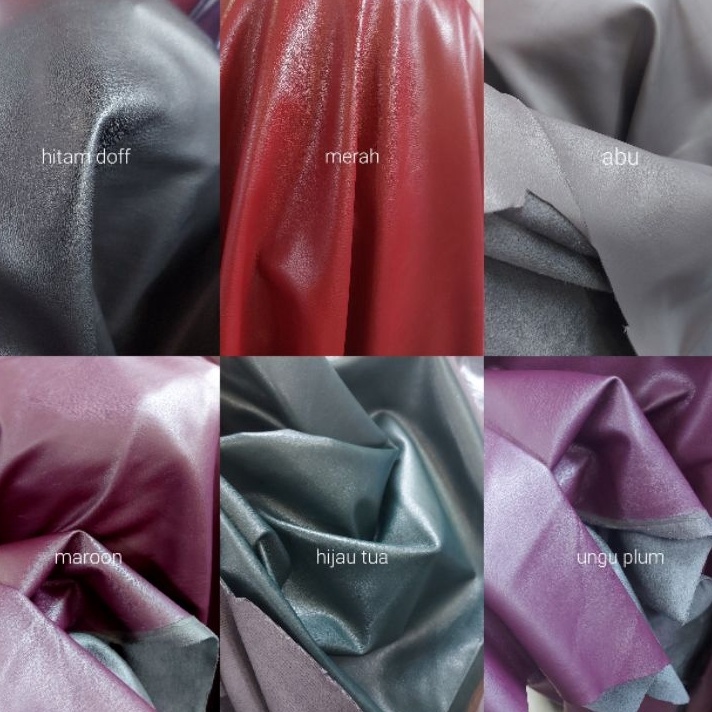 Terlaku.! Kain semi kulit sintetis/bahan jaket dan tas/sepatu dll.