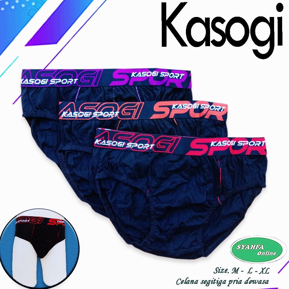 Recomended.. [ 3 pcs ] Celana Dalam Pria / CD Kasogi Sport / cd Pria / Celana Boxer / Cd Kasogi / Se