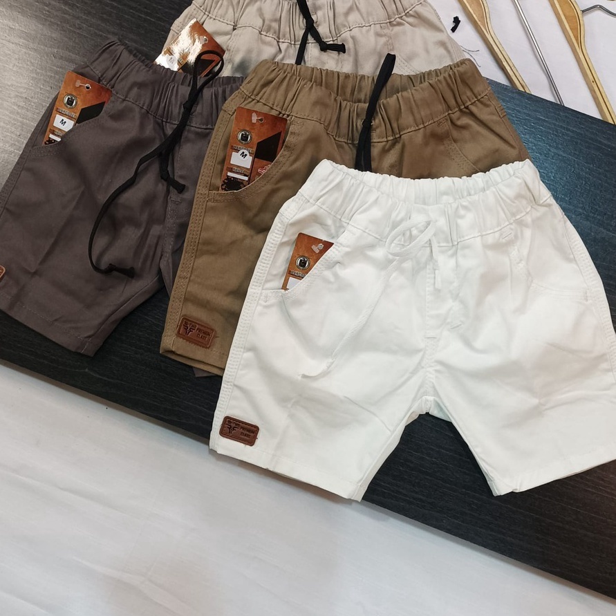 (YTO/✉> Rpc A/Celana chinos pendek slimfit usia 1-8th moca/abu/kreem/hitam/army/navy(R_two premium c
