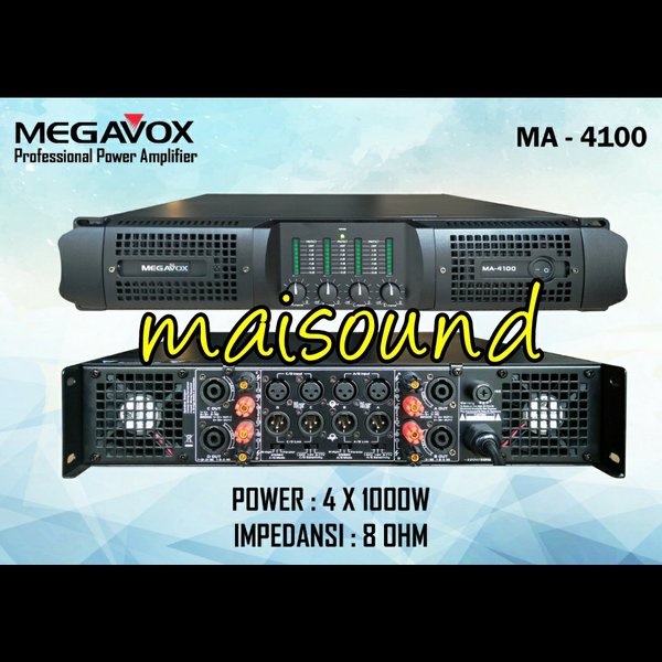 TERMURAH POWER AMPLIFIER MEGAVOX MA4100 4x1000 AMPLI MEGAVOX MA 4100 ORIGINAL