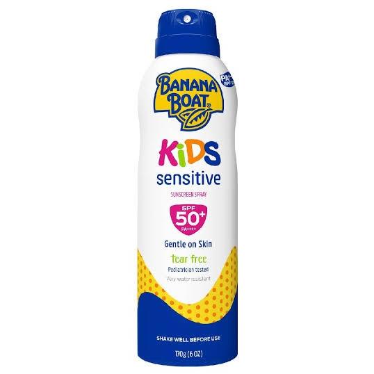 PRODUK TERBARU  Banana boat kids sensitive sunscreen spray 170g