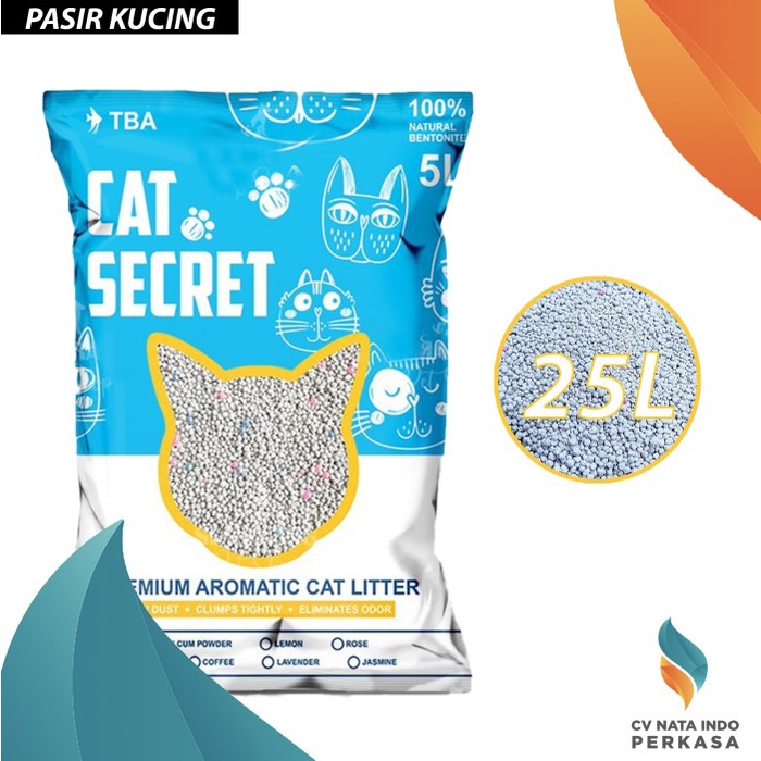 Cat Litter - CAT SECRET PREMIUM 25lt - Pasir Kucing Bentonite