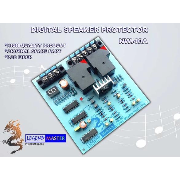 nw.40A digital speaker protector pcb fiber, ori sparepart