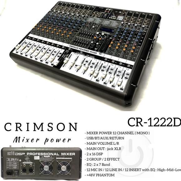 DISKON POWER MIXER PREMIUM CRIMSON CR-1222FX usb