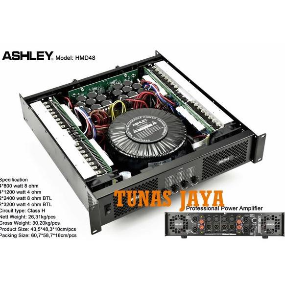 TERMURAH POWER ASHLEY HMD48 AMPLIFIER ASHLEY HMD 48 4 CHANNEL