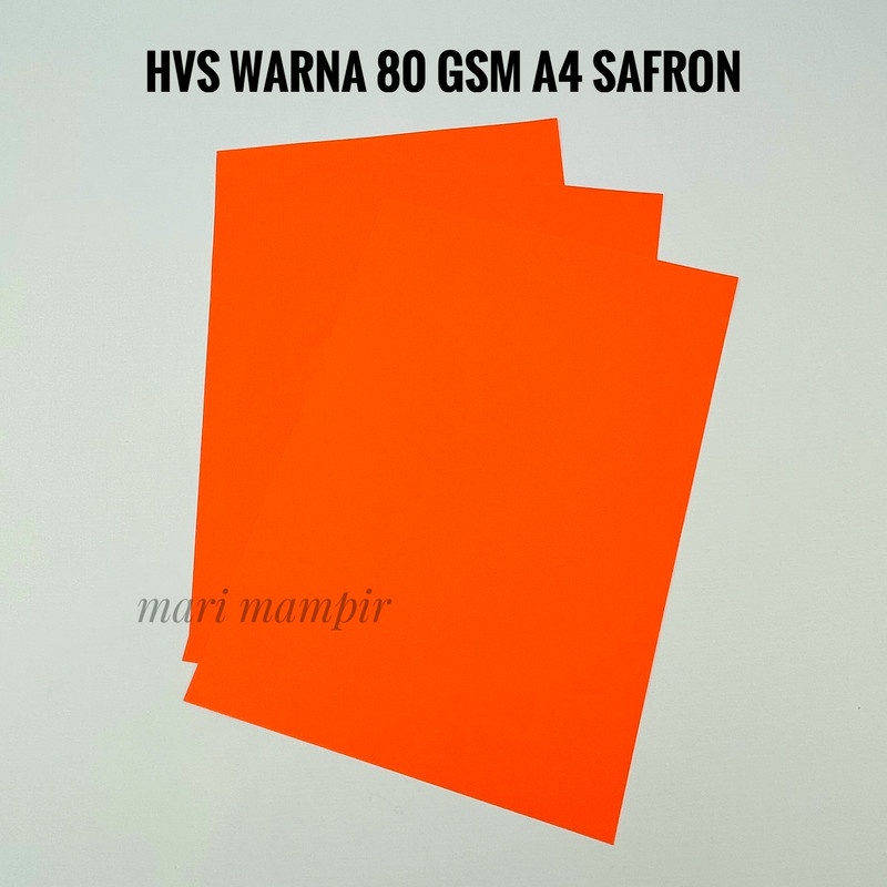 

KERTAS HVS / FOTOKOPI / PRINT WARNA 80 GSM A4 WARNA SAFFRON ( 20 PCS )