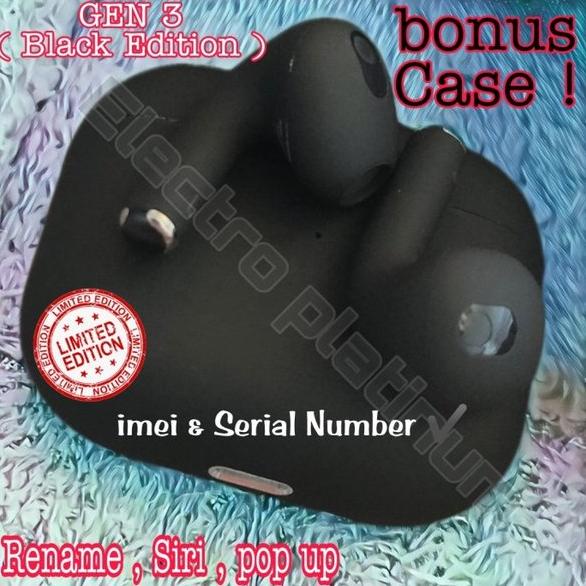 LIMITED Airpods Pro gen 3 BLACK Final Upgrade Headset Bluetooth TWS