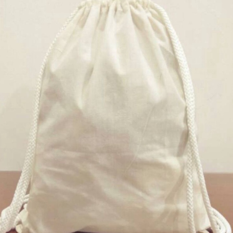 GPSV2676  TAS GENDONG SERUT/SLING BAG KANVAS PUTI POLOS/TAS SERUT PUTIH POLOS/TAS GENDONG SERUT