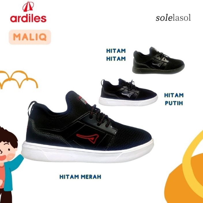 (♡.11➲O> SEPATU ANAK SEKOLAH TRAVELING ARDILES MALIQ SLIP ON ORIGINAL TERBARU MURAH TRENDY KEREN FUN