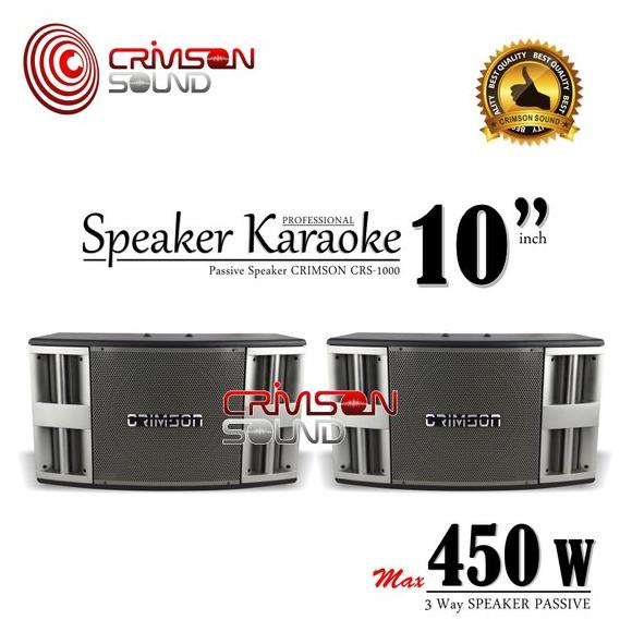 TERMURAH Karoke Speaker 10 inch Crimson CRS-1000
