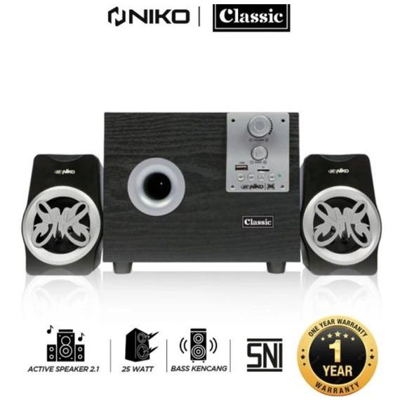 NIKO SLANK CLASSIC 25 watt Speaker Multimedia Bluetooth