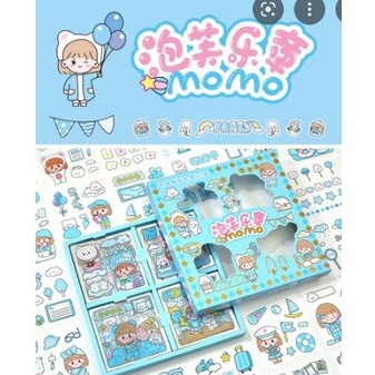 

PSTD9499 [GS] Stiker Momo 100 pcs box 100pcs 2d lembar Botol Minum Viral Korea Anak