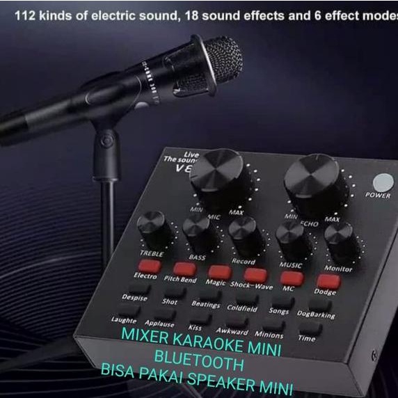 SALE G621 ORIGINAL MIXER AUDIO BLUETOOTH MIC KARAOKE ECHO Soundcard External Sound card Live efek Br