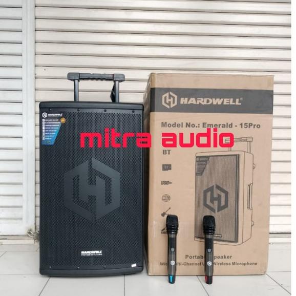 DISKON Speaker aktif portabel professional Hardwell emerald 15pro emerald 15 pro