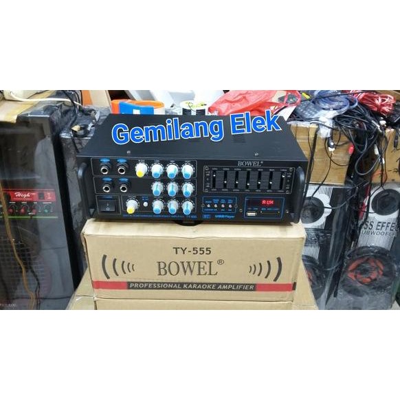 Power Amplifier Karaoke BOWEL TY-555 EQ BLUETOOTH USB