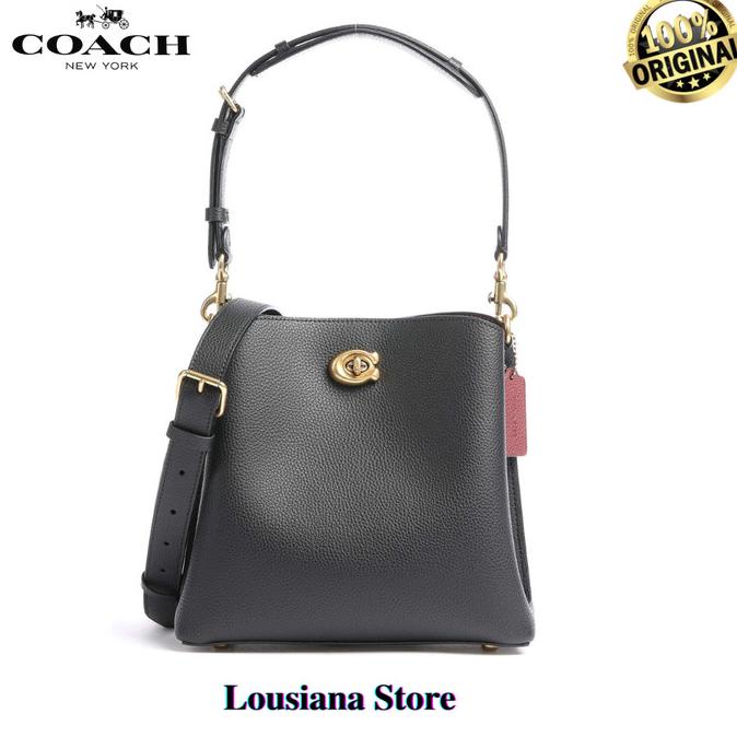 Coach Willow Bucket Bag Leather Black