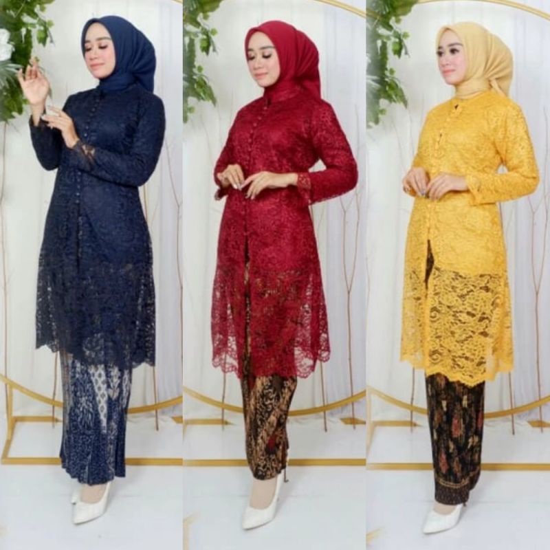 SET KEBAYA TUNIK KANCING SERIBU KEBAYA BUSUI KEBAYA TUNANGAN KEBAYA WISUDA KONDANGAN KEBAYA PESTA RO