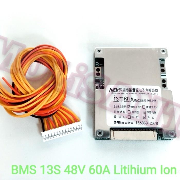 Bms 13S 48V 60A Lithium Battery