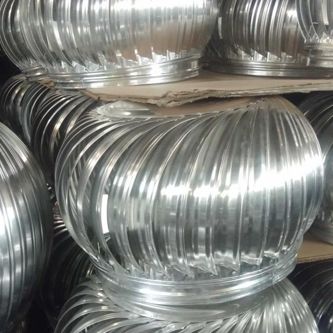 Turbin Ventilator Sirkulasi Udara Merk Cyclone Alluminium 24" (60Cm)