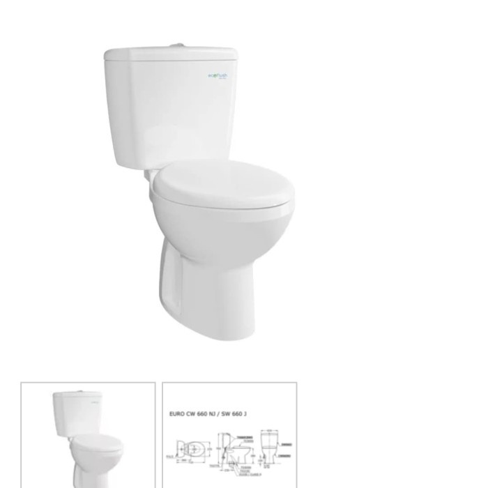 TOTO CLOSED CW 660NJ / SW 660 J KLOSET CW660NJ / SW660J/TC505S